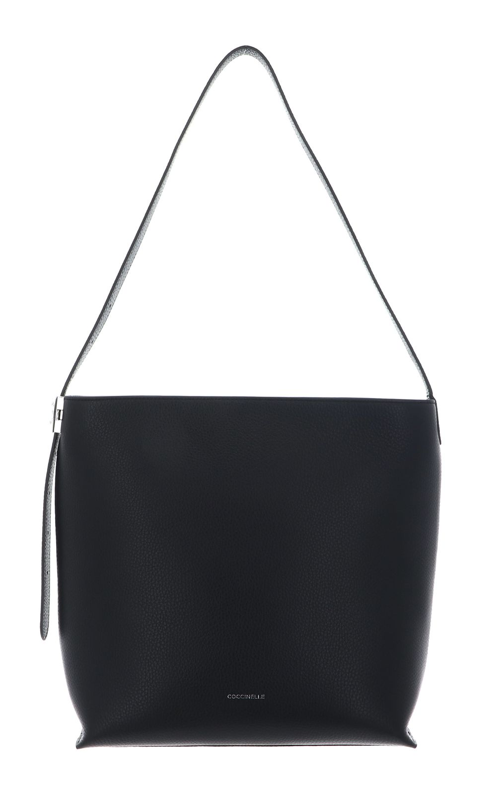 COCCINELLE C-Me Lock Handbag Grained Leather Noir