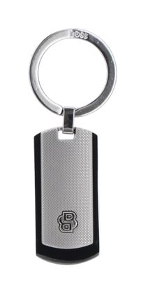 HUGO BOSS Double B Keyring Diamond Chrome