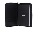 HUGO BOSS Boss Cut Out Conference Folder Zip L Black & Grey