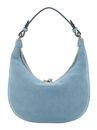 abro Leather Suede Hobo Bag Nana Mini Sapphire