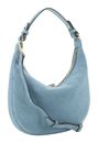 abro Leather Suede Hobo Bag Nana Mini Sapphire