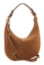 abro Leather Suede Hobo Bag Nana Mini Cuoio