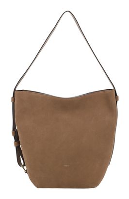 abro Leather Suede Hobo Bag Cosmo Camel
