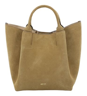 abro Leather Suede Shopper Essential Mud