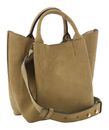 abro Leather Suede Shopper Essential Mud