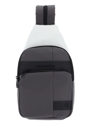PIQUADRO Wollem Rubber Sling Bag Grigio / Nero PIQUADRO Wollem Rubber Sling Bag Grigio / Nero