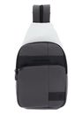 PIQUADRO Wollem Rubber Sling Bag Grigio / Nero