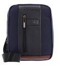 PIQUADRO Brief Crossbody Bag Blu / Cuoio PIQUADRO Brief Crossbody Bag Blu / Cuoio