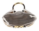 COCCINELLE Shell Straw Handbag Natural / Pearl