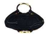 COCCINELLE Shell Straw Handbag Natural / Noir