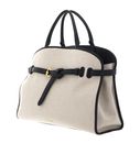 COCCINELLE Sabine Canvas Handbag Natural / Noir