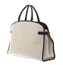 COCCINELLE Sabine Canvas Handbag Natural / Noir
