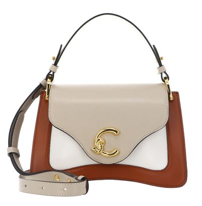 COCCINELLE C-Me Calf Tric Handbag Crab / Sandshell / Pear