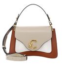COCCINELLE C-Me Calf Tric Handbag Crab / Sandshell / Pear