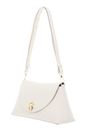 COCCINELLE Nikla Handbag Double Grainy Leather Pearl / Cognac