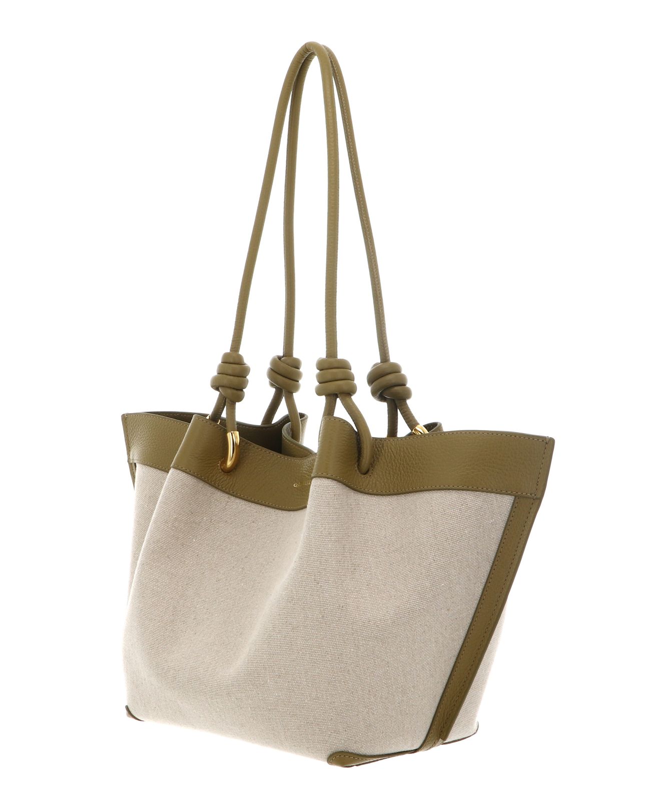 COCCINELLE Finn Canvas Handbag Natural / Seagrass COCCINELLE Finn Canvas Handbag Natural / Seagrass
