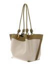 COCCINELLE Finn Canvas Handbag Natural / Seagrass COCCINELLE Finn Canvas Handbag Natural / Seagrass