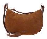 COCCINELLE Fujiko Suede Bi Mini Bag Cognac