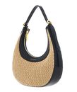 COCCINELLE Whisper Straw Mini Bag Natural / Noir