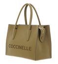 COCCINELLE Myrtha26 Handbag Grained Leather Seagrass