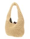 COCCINELLE C-Me Summer Crochet Handbag Natural / Cognac