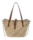 COCCINELLE C-Me Summer Straw Shopper Natural / Cognac