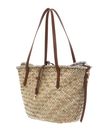 COCCINELLE C-Me Summer Straw Shopper Natural / Cognac