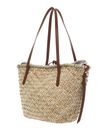 COCCINELLE C-Me Summer Straw Shopper Natural / Cognac
