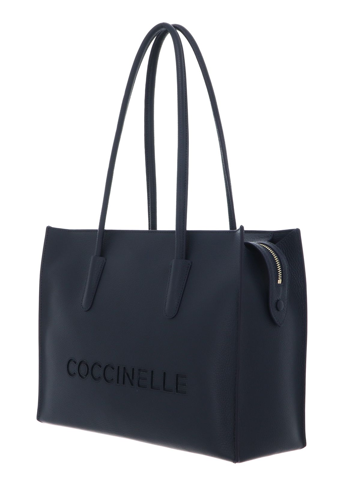 COCCINELLE Myrtha26 Handbag Grained Leather Midnight Blue COCCINELLE Myrtha26 Handbag Grained Leather Midnight Blue