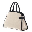 COCCINELLE Sabine Canvas Handbag Natural / Noir