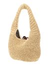 COCCINELLE C-Me Summer Crochet Handbag Natural / Cognac
