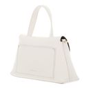 COCCINELLE Nikla Handbag Double Grainy Leather Pearl / Cognac COCCINELLE Nikla Handbag Double Grainy Leather Pearl / Cognac