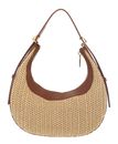 COCCINELLE Whisper Straw Mini Bag Natural / Cognac