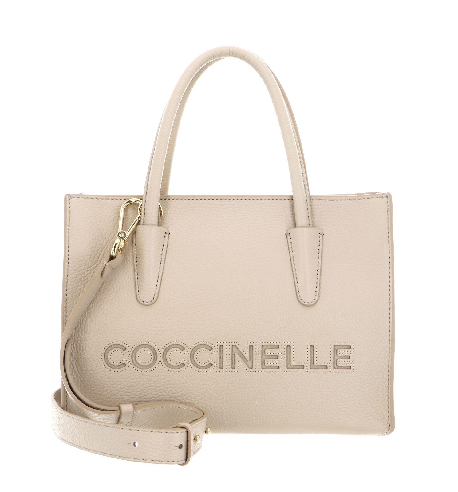 COCCINELLE Myrtha26 Handbag Grained Leather Sandshell