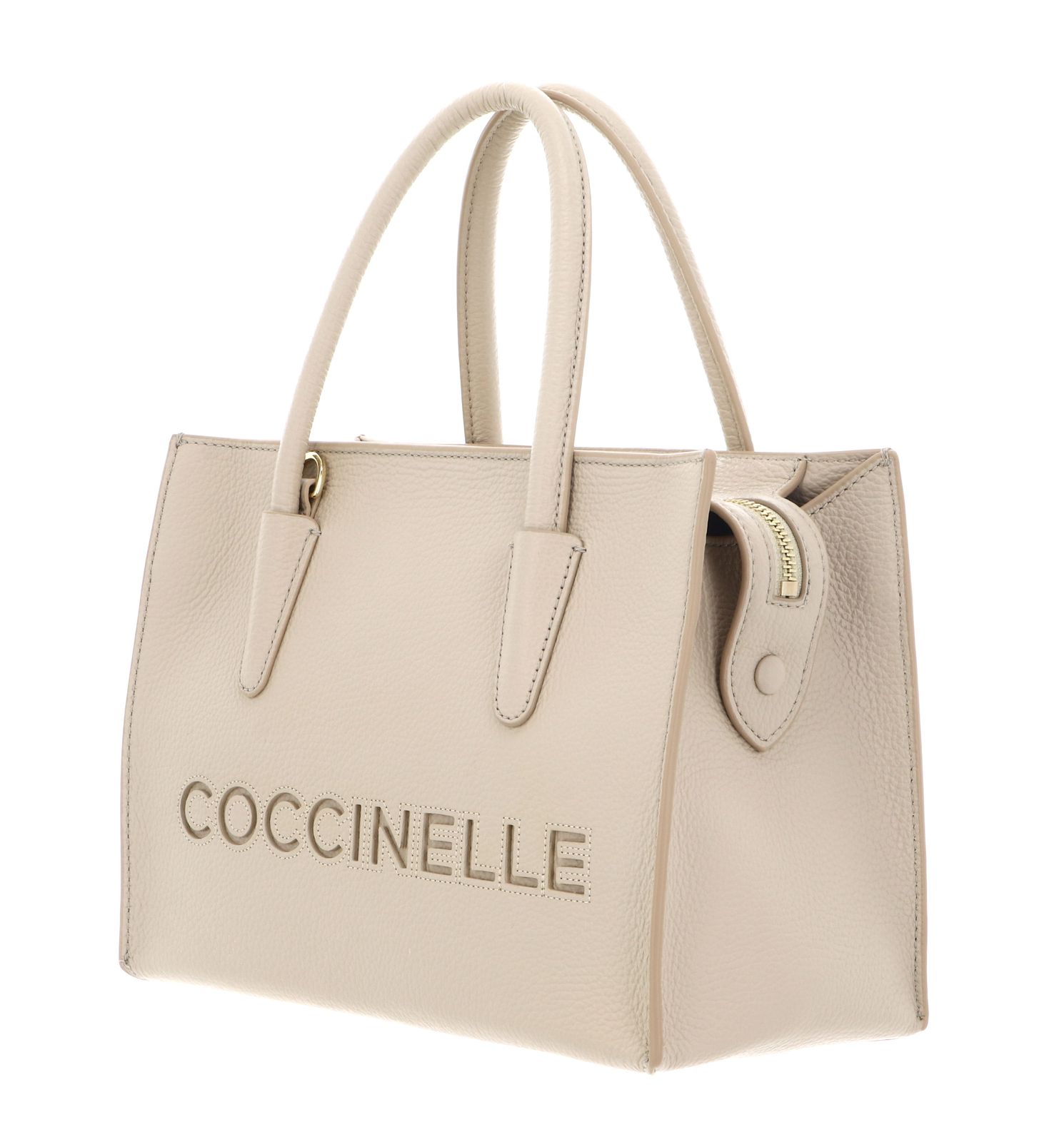 COCCINELLE Myrtha26 Handbag Grained Leather Sandshell COCCINELLE Myrtha26 Handbag Grained Leather Sandshell