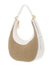 COCCINELLE Whisper Straw Mini Bag Natural / Pearl COCCINELLE Whisper Straw Mini Bag Natural / Pearl