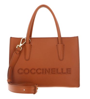 COCCINELLE Myrtha26 Handbag Grained Leather Crab COCCINELLE Myrtha26 Handbag Grained Leather Crab