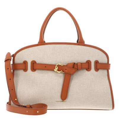 COCCINELLE Sabine Canvas Handbag Natural / Crab