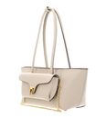 COCCINELLE Double Beat Grained Leather Handbag Sandshell COCCINELLE Double Beat Grained Leather Handbag Sandshell