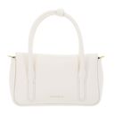COCCINELLE C-Me Lock Mini Bag Grained Leather Pearl