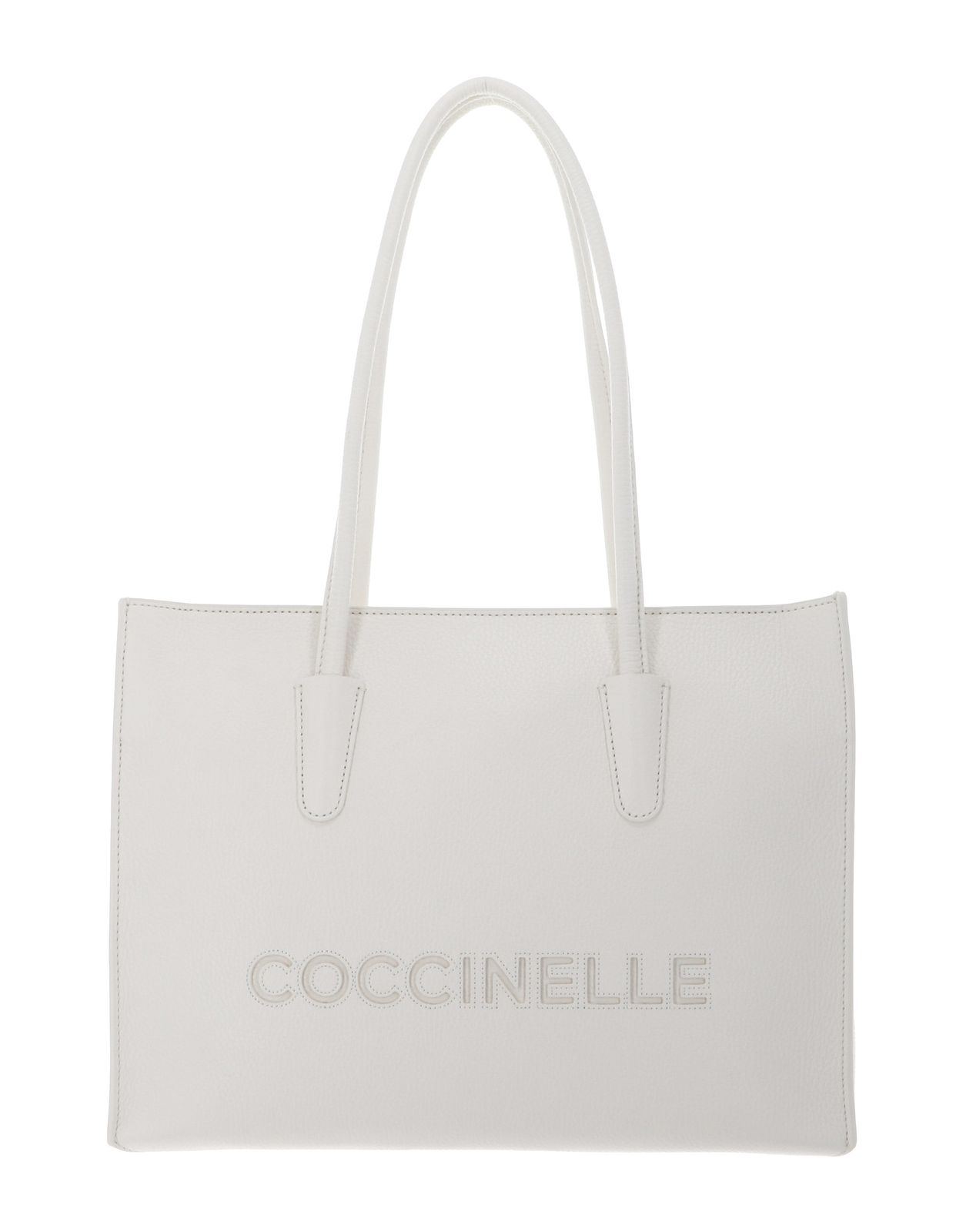 COCCINELLE Myrtha26 Handbag Grained Leather Pearl