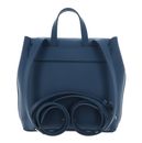 COCCINELLE Nikla Mini Bag Double Grainy Leather Deep Blue / Sandshell