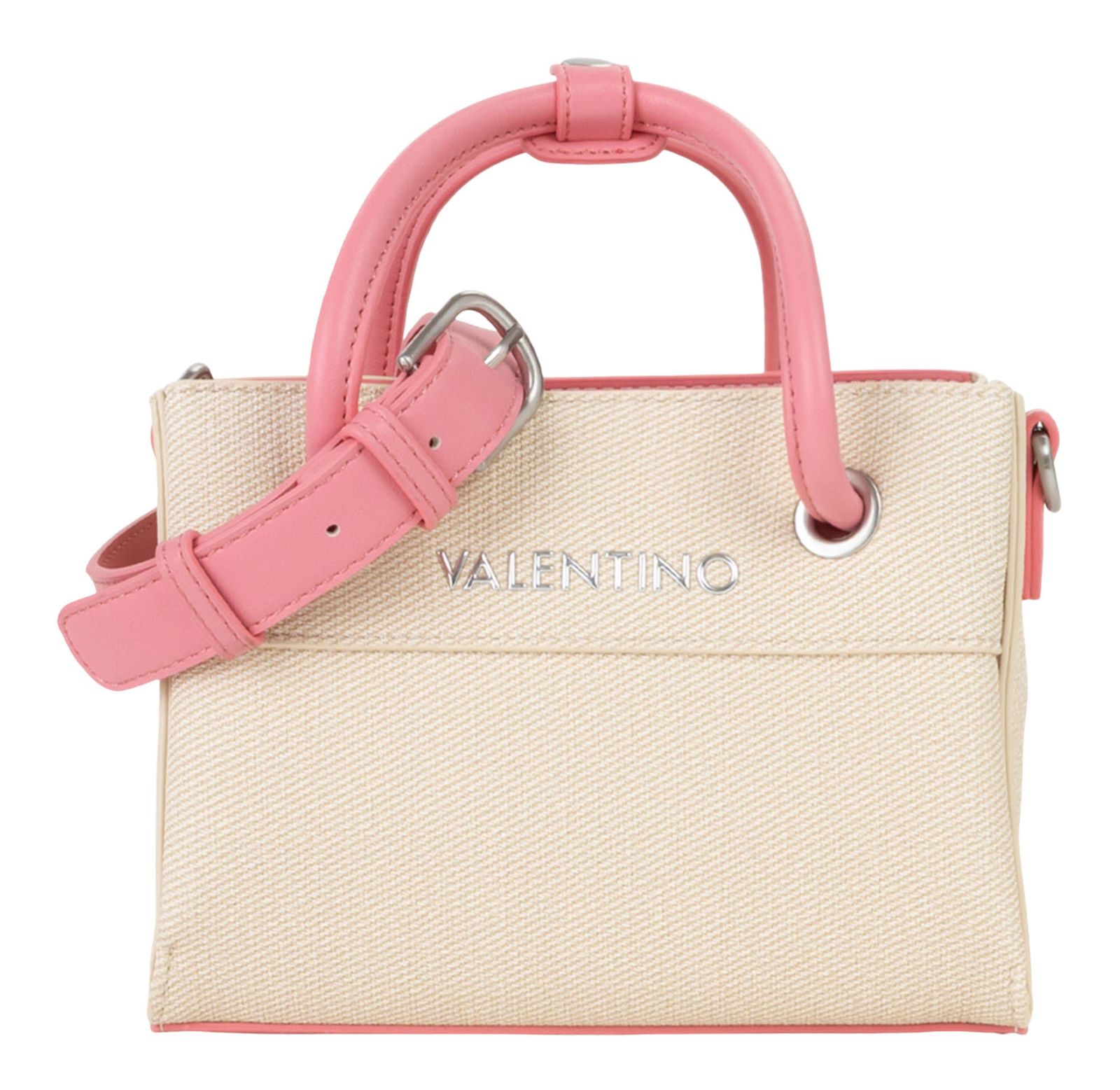 VALENTINO Alexia Summer Shopping Bag Nat / Rosa