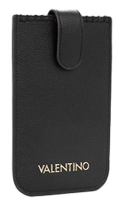 Valentino ブラック レザー iPhone14ケース VALENTINO phone pouch Aleksandra Mobile Phone Case Nero | Buy bags