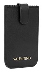 Valentino ブラック レザー iPhone14ケース VALENTINO phone pouch Aleksandra Mobile Phone Case Nero | Buy bags