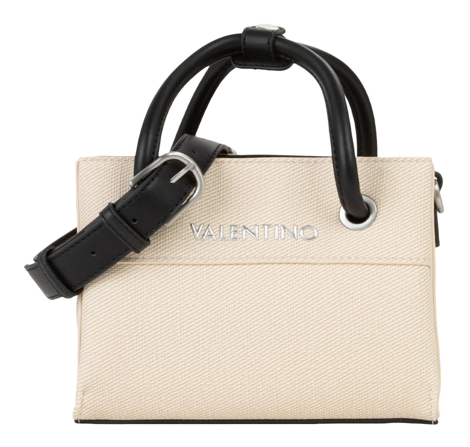 VALENTINO Alexia Summer Shopping Bag Natural / Nero