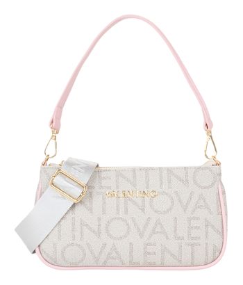 VALENTINO Regina Re Shoulder Bag Beige / Rosa VALENTINO Regina Re Shoulder Bag Beige / Rosa