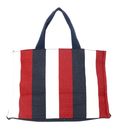 LIU JO Tote Bag Striped Canvas L Blue Sky LIU JO Tote Bag Striped Canvas L Blue Sky