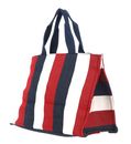 LIU JO Tote Bag Striped Canvas L Blue Sky LIU JO Tote Bag Striped Canvas L Blue Sky