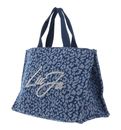 LIU JO Tote Bag L Denim Blue Animalier